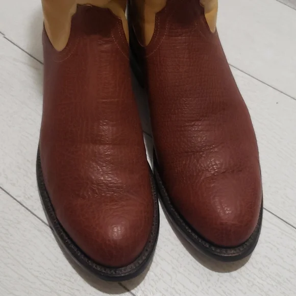 Luchesse 2000 block color round toe mens boots 9D